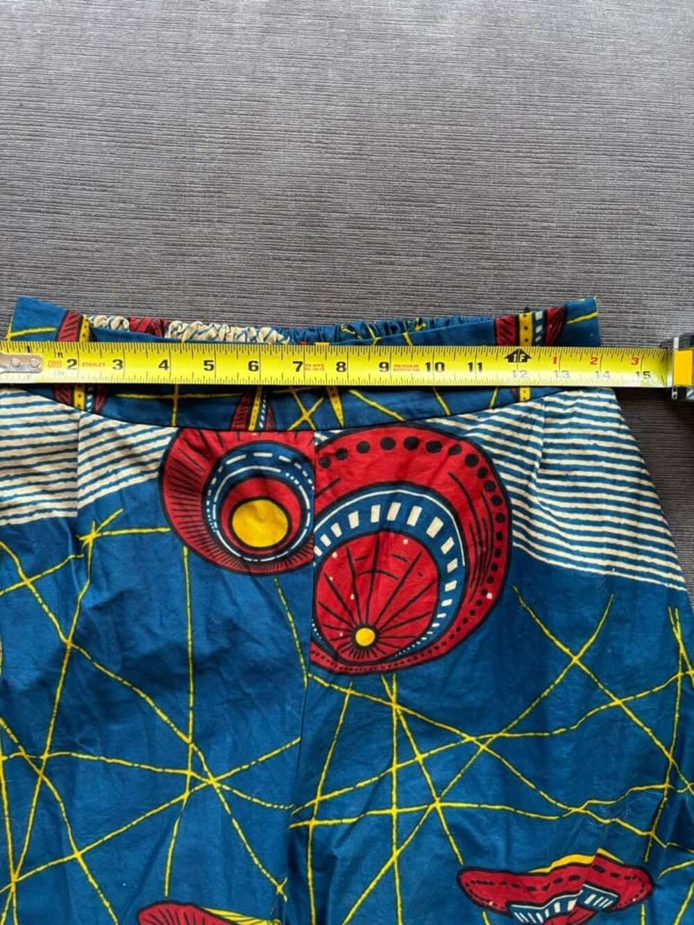 Grass-Fields African Print Harem Tapered Pants UFO Galaxy Ankara Womens Size 14 - Picture 6 of 8